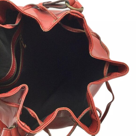 Louis Vuitton Noé Bucket & Drawstring Bag Red Leather Epi - Picture 10 of 10
